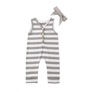 0-18M Summer Newborn Baby Boy Girl Striped Sleeveless Vest Romper Jumpsuit Outfits Trouser Baby Boy Girls Clothes Cotton
0-18M Summer Newborn Baby Boy Girl Striped Sleeveless Vest Romper Jumpsuit Outfits Trouser Baby Boy Girls Clothes Cotton