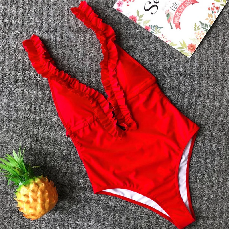 Sexy Swimsuit Women One Piece Swimwear Ruffle Swimsuit Beachwear Padded Swimwear Brazilian Bikini Monokini Bathing Suit Biquini
Sexy Swimsuit Women One Piece Swimwear Ruffle Swimsuit Beachwear Padded Swimwear Brazilian Bikini Monokini Bathing Suit Biquini