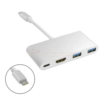 Xiwai USB 3.1 Type C USB-C to HDMI HDTV & Dual USB HUB OTG & USB-C Female Charger Adapter for Laptop
Xiwai USB 3.1 Type C USB-C to HDMI HDTV & Dual USB HUB OTG & USB-C Female Charger Adapter for Laptop