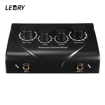 LEORY Professional Microphone Audio Mixer Karaoke Microphones Sound Mixing Amplifier Dual Mic Inputs Preamplifier For Home KTV
LEORY Professional Microphone Audio Mixer Karaoke Microphones Sound Mixing Amplifier Dual Mic Inputs Preamplifier For Home KTV