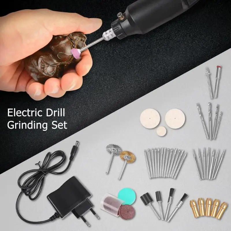 Mini Electric Grinding Set 12V DC Grinder Drill Tool for Milling Polishing Drilling Engraving with Bag EU Plug
Mini Electric Grinding Set 12V DC Grinder Drill Tool for Milling Polishing Drilling Engraving with Bag EU Plug