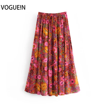 VOGUEIN New Womens Summer Boho Daisy Floral Print Beach A-Line Elastic Maxi Skirt Wholesale
VOGUEIN New Womens Summer Boho Daisy Floral Print Beach A-Line Elastic Maxi Skirt Wholesale