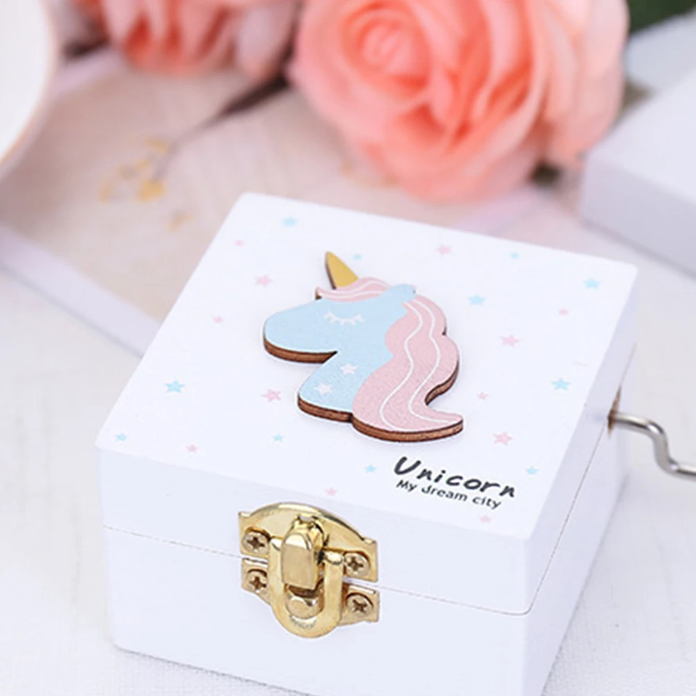 Creative Creative White wooden Unicorn music box Beauty And The Beast Christmas gift new year gift birthday gifts Caixa De Mus
Creative Creative White wooden Unicorn music box Beauty And The Beast Christmas gift new year gift birthday gifts Caixa De Mus