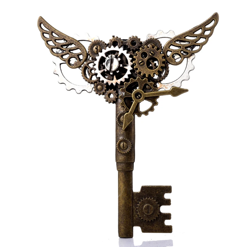 Vintage Steampunk Hair Clip Goth Lady Lolita Girls Gear Key Wings Hairpin Cog Headwear
Vintage Steampunk Hair Clip Goth Lady Lolita Girls Gear Key Wings Hairpin Cog Headwear