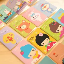 Ellen Brook 1 pieza de dibujos animados coreano Kawaii imprimir papelería creativa de bloc de notas de la escuela Oficina lindo Filofax diario Notebook(China)