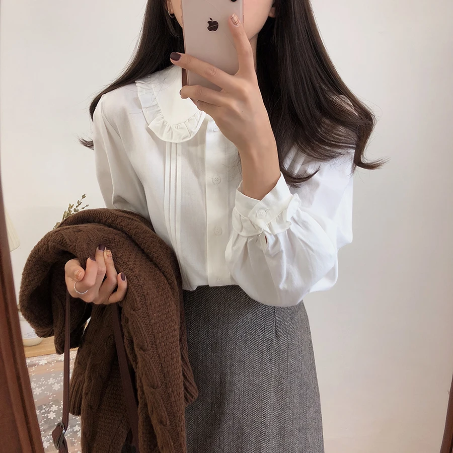 white shirt Cardigan Vintage Women Long sleeve Tops Girls Blouse Plus Size Summer Women Blouses femme Female Blusas Femininas
white shirt Cardigan Vintage Women Long sleeve Tops Girls Blouse Plus Size Summer Women Blouses femme Female Blusas Femininas