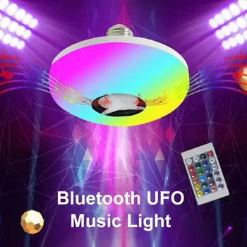 LED Smart Light Bulb Bluetooth Colorful Sound Music Flying Saucer Light RGB Remote Control Lamp Home Bedroom Light
LED Smart Light Bulb Bluetooth Colorful Sound Music Flying Saucer Light RGB Remote Control Lamp Home Bedroom Light