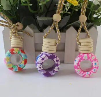 100pcs 6ML Car Aroma essential oil bottle pendant glass+polymer clay reuse Empty perfume bottle cosmetic container new
100pcs 6ML Car Aroma essential oil bottle pendant glass+polymer clay reuse Empty perfume bottle cosmetic container new
