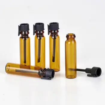 1000pcs 1ML Portable Refillable Brown Glass Perfume Essential Oils Bottle With Black Cap
1000pcs 1ML Portable Refillable Brown Glass Perfume Essential Oils Bottle With Black Cap