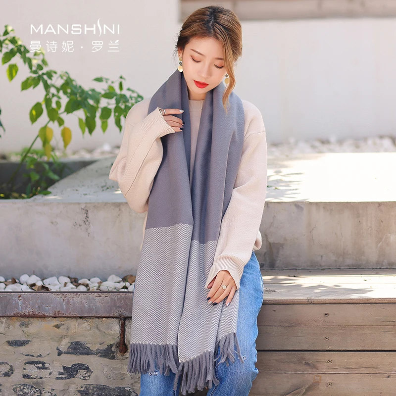 Scarf Woman Winter All-match dual-use corrugated shawl student female long thick warm scarf autumn and winter scarves ML003
Scarf Woman Winter All-match dual-use corrugated shawl student female long thick warm scarf autumn and winter scarves ML003