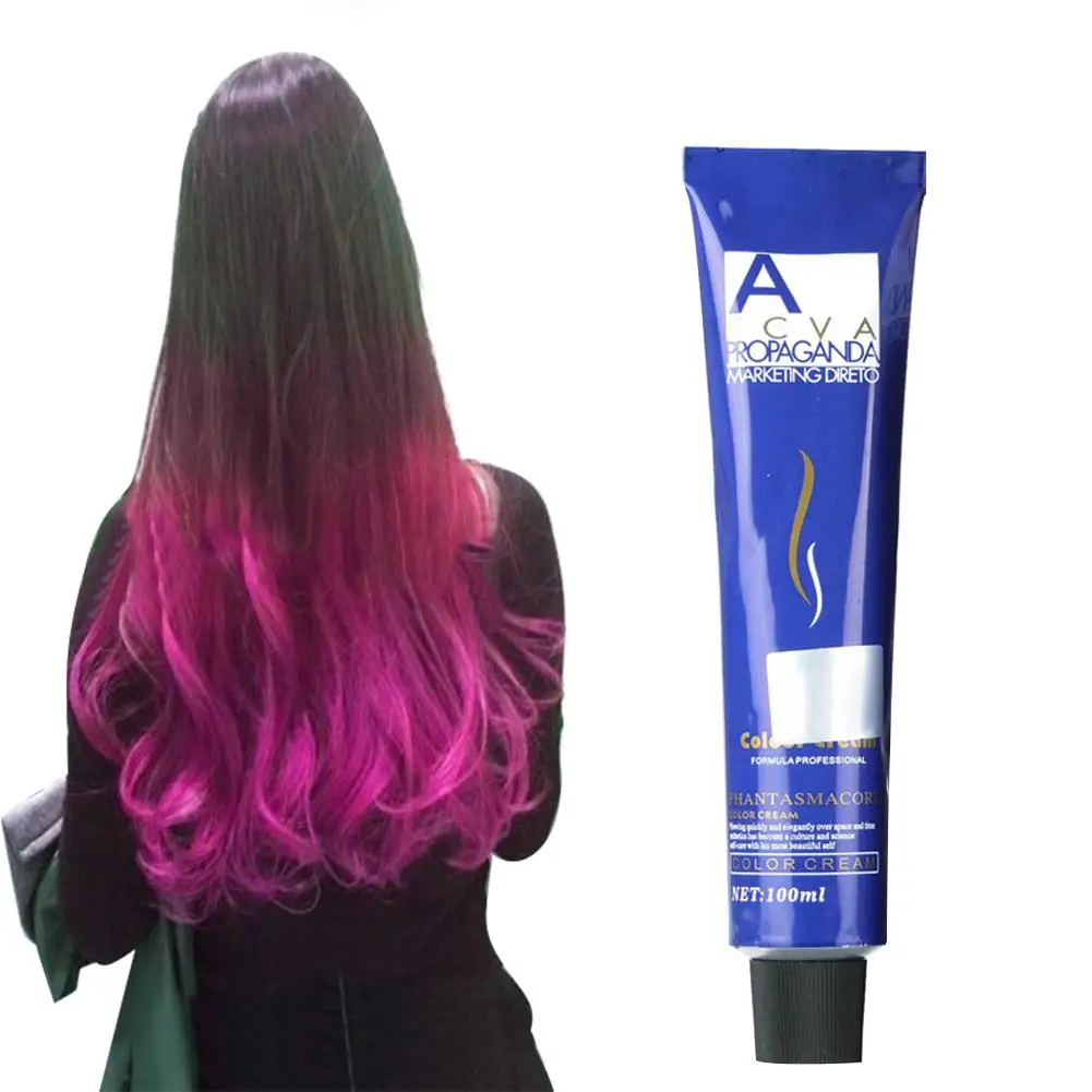 1 Pc 100ml Professional Women Men DIY Non Toxic Hair Color Tool Temporary Dye Cream | Красота и здоровье