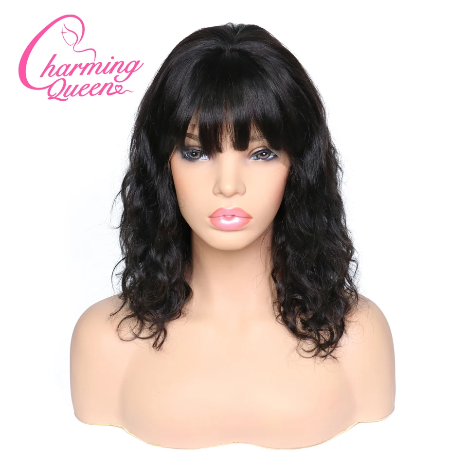 Lace Front Human Hair Wigs For Black Women Natural Wave Brazilian Remy Hair Glueless Lace Wigs With Bangs Bleached Knots
Lace Front Human Hair Wigs For Black Women Natural Wave Brazilian Remy Hair Glueless Lace Wigs With Bangs Bleached Knots