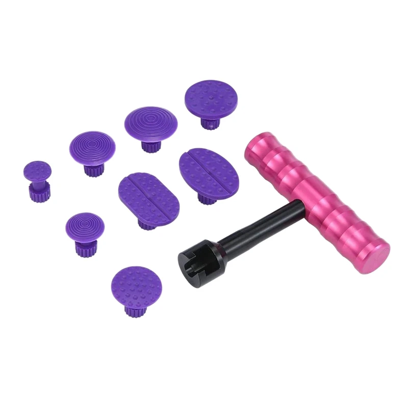 Auto Body Dent Repair Tools, Aluminum Car Paintless Dent Removal Repair Tool Kits Mini T-handle Dent Puller with 8pcs Puller T
Auto Body Dent Repair Tools, Aluminum Car Paintless Dent Removal Repair Tool Kits Mini T-handle Dent Puller with 8pcs Puller T