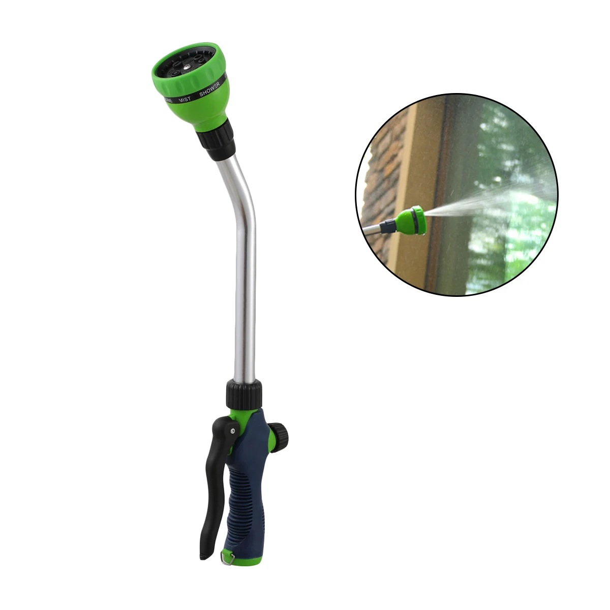 1 Pc Garden Hose Nozzle 8 Patterns High Pressure Flow Control Anti-Leak Heavy Duty Sprayer Watering Nozzle with Long Neck
1 Pc Garden Hose Nozzle 8 Patterns High Pressure Flow Control Anti-Leak Heavy Duty Sprayer Watering Nozzle with Long Neck