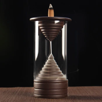 T Backflower Incense Burner Hourglass Acrylic Cover Incense Holder Ceramic Buddhist Supplies for Home Decor Incenses Base
T Backflower Incense Burner Hourglass Acrylic Cover Incense Holder Ceramic Buddhist Supplies for Home Decor Incenses Base