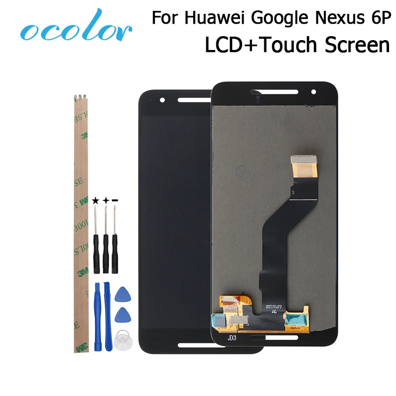 Цветной ЖК дисплей для Huawei Google Nexus 6P + кодирующий преобразователь сенсорного