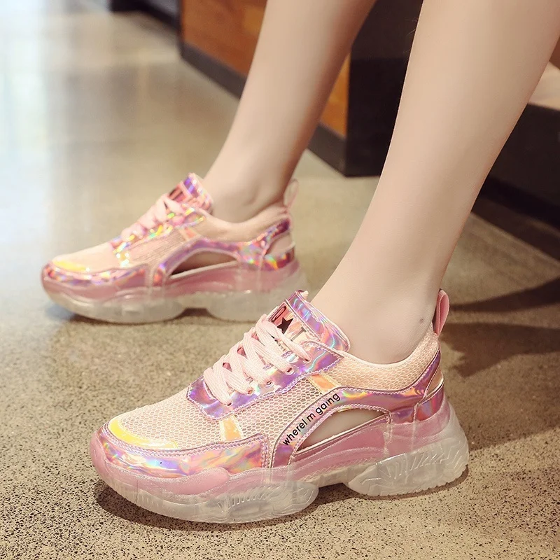 Causal Sneakers Women Platform Shoes Mesh Tenis Basket Femme Breathable Spring Autumn Shoes White Pink Girls zapatillas mujer
Causal Sneakers Women Platform Shoes Mesh Tenis Basket Femme Breathable Spring Autumn Shoes White Pink Girls zapatillas mujer