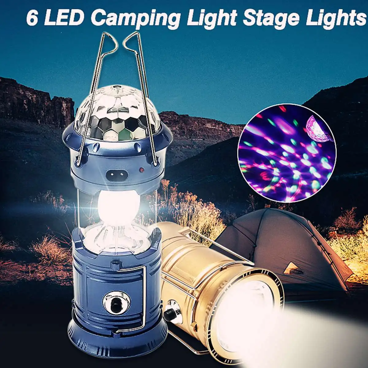 Disco Stage Light Portable Lantern Tent light Outdoor Camping Light Rechargeable Hand Lamp Waterproof Super Bright Flashlight
Disco Stage Light Portable Lantern Tent light Outdoor Camping Light Rechargeable Hand Lamp Waterproof Super Bright Flashlight