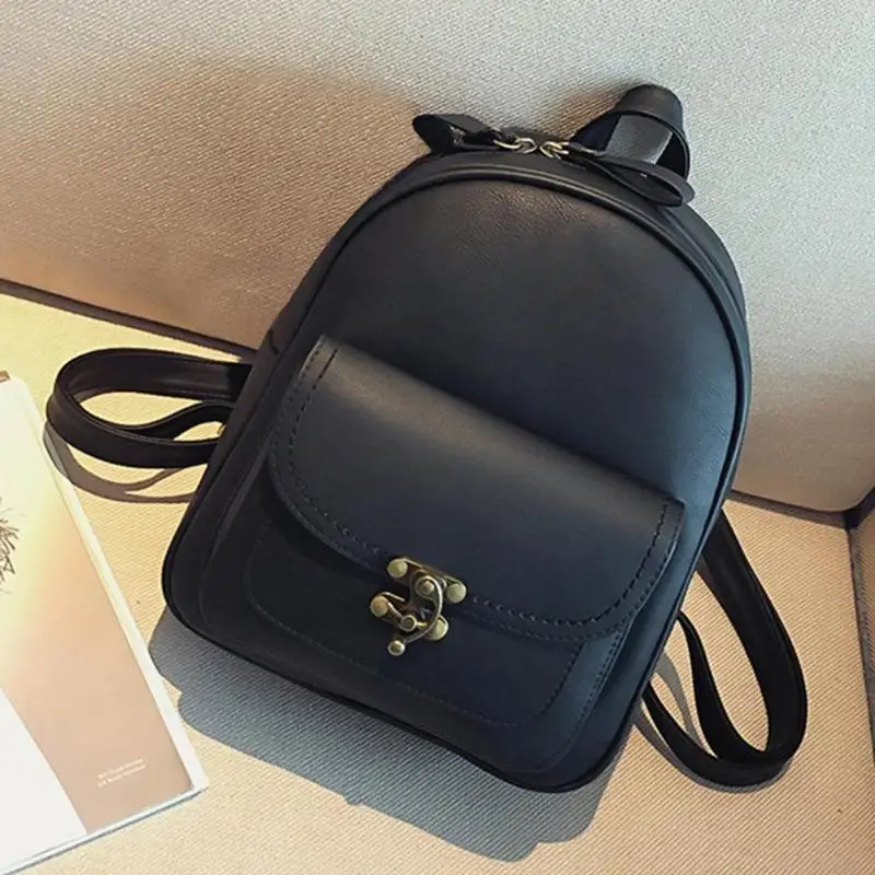 Vintage Women Female PU Leather Backpacks Ladies Solid Color Shoulder Bag Backpack Girls Teenager Simple Casual School Bookbag
Vintage Women Female PU Leather Backpacks Ladies Solid Color Shoulder Bag Backpack Girls Teenager Simple Casual School Bookbag