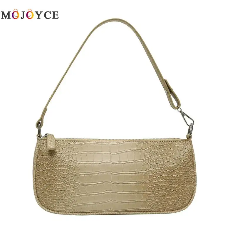 Vintage Alligator Pattern PU Leather Women Handbags Luxury Solid Color Baguette Shape Women Bag
Vintage Alligator Pattern PU Leather Women Handbags Luxury Solid Color Baguette Shape Women Bag