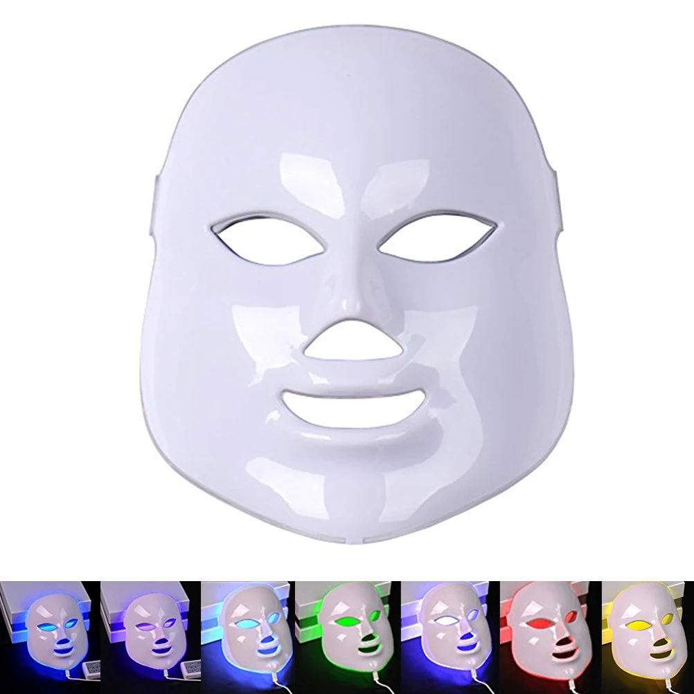 LED Photon Face Mask 7 Colors Light Skin Treatment Care Rejuvenation Facial Whitening Instruments Tools with US Plug (White)
LED Photon Face Mask 7 Colors Light Skin Treatment Care Rejuvenation Facial Whitening Instruments Tools with US Plug (White)