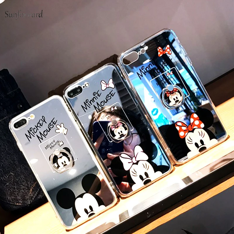 For Samsung Galaxy S8 S9 Plus Note 8 Note 9 Case Cute Mirror Minnie Mickey Stand Anti-Knock Soft Silicone TPU Phone Cases Fundas
For Samsung Galaxy S8 S9 Plus Note 8 Note 9 Case Cute Mirror Minnie Mickey Stand Anti-Knock Soft Silicone TPU Phone Cases Fundas