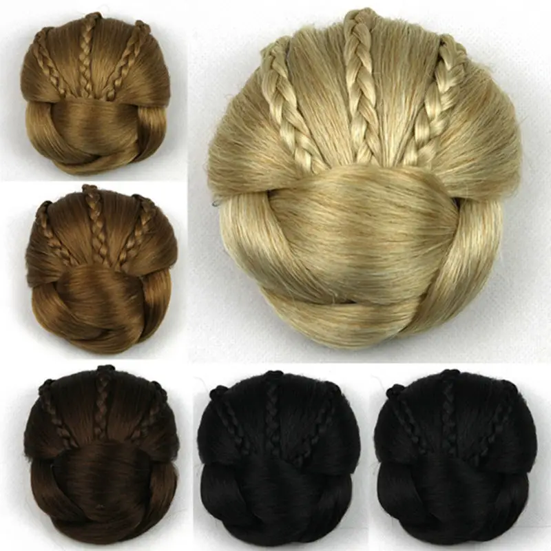 Women Fashion French tiara Wave Curly Braided Clip In Hair Big Hair Bun Chignon Synthetic Hair wig headband headwear accessoires
Women Fashion French tiara Wave Curly Braided Clip In Hair Big Hair Bun Chignon Synthetic Hair wig headband headwear accessoires