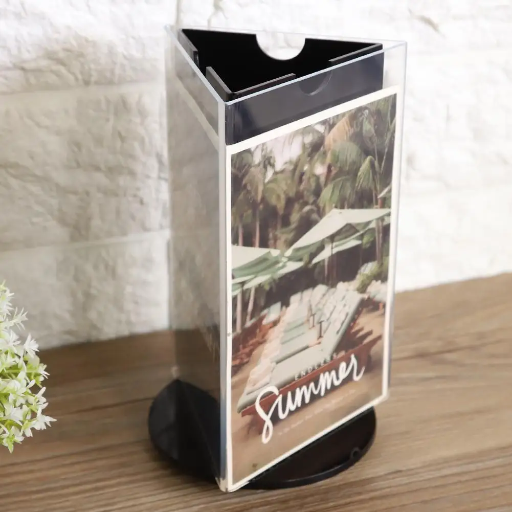3 Sides Rotating Clear Photo Frame for Poster Picture Menu Sign Display Home Decoration Accessories
3 Sides Rotating Clear Photo Frame for Poster Picture Menu Sign Display Home Decoration Accessories