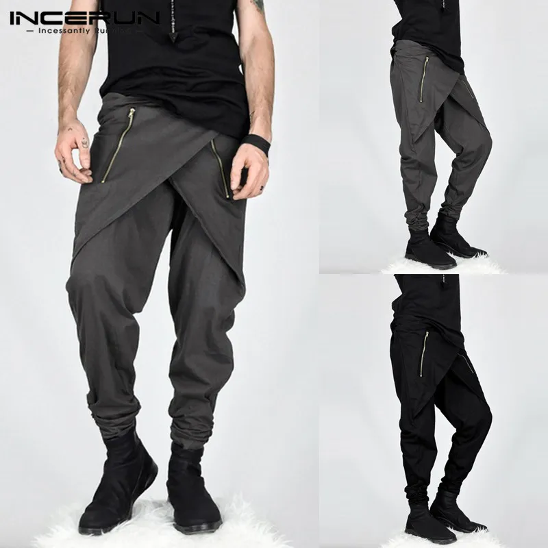 INCERUN 2020 New Fashion Irregular Men Harem Pants Joggers Hiphop Zipper Streetwear Trousers Men Baggy Casual Pants Hombre S-5XL
INCERUN 2020 New Fashion Irregular Men Harem Pants Joggers Hiphop Zipper Streetwear Trousers Men Baggy Casual Pants Hombre S-5XL