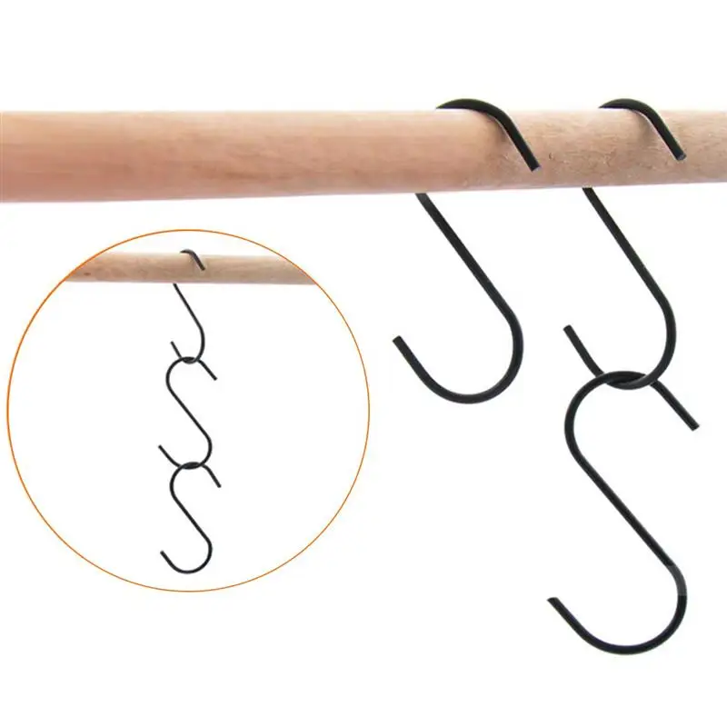 OUNONA 3pcs Stainless Steel S Shaped Hooks Kitchen Rustproof S Type Hooks Hangers for Hanging Pans Cups Bags Towels (Black)
OUNONA 3pcs Stainless Steel S Shaped Hooks Kitchen Rustproof S Type Hooks Hangers for Hanging Pans Cups Bags Towels (Black)