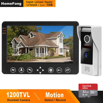 HomeFong Video door Intercom System 1200TVL Wide Angle Support motion detection recordfor Home security System door bell Camera
HomeFong Video door Intercom System 1200TVL Wide Angle Support motion detection recordfor Home security System door bell Camera