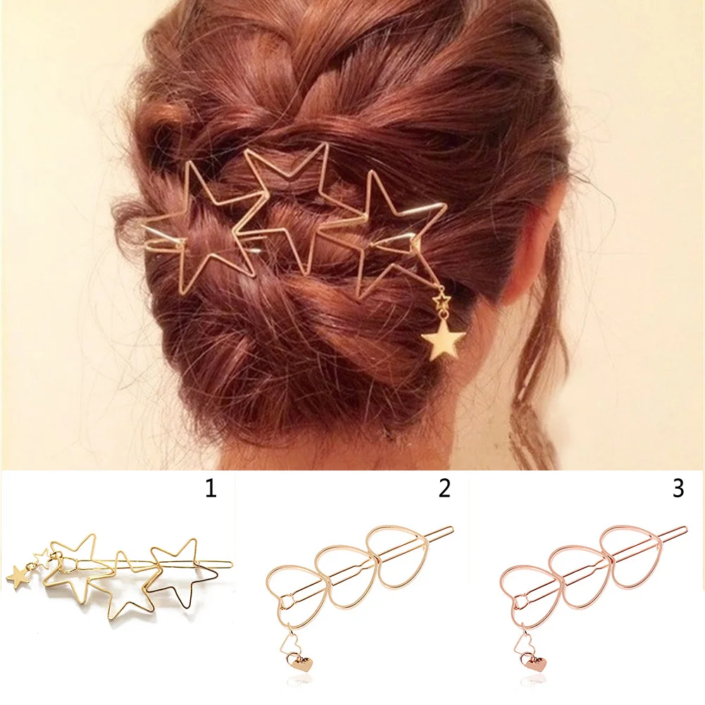 1Pcs Hollow Out Five-Pointed Star Barrettes 2019 New Fashion Charms High Quality Chic Metal Hairgrip Barrette Holder Hair Clip
1Pcs Hollow Out Five-Pointed Star Barrettes 2019 New Fashion Charms High Quality Chic Metal Hairgrip Barrette Holder Hair Clip