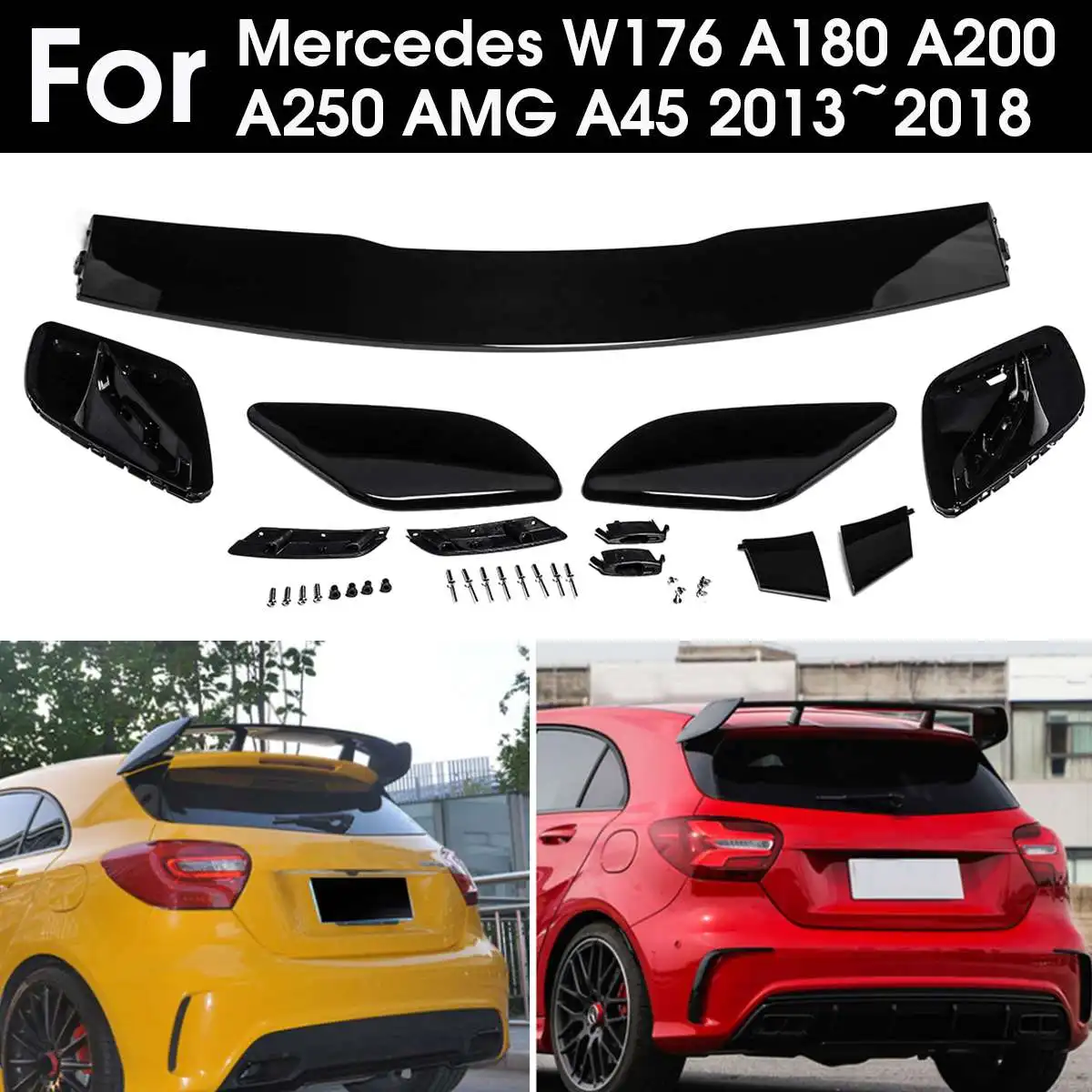 Carbon Fiber Rear Roof Wing Spoiler for Benz W176 w177 A-Class A180 A200 A250 A260 A45 for AMG 2013-2017
Carbon Fiber Rear Roof Wing Spoiler for Benz W176 w177 A-Class A180 A200 A250 A260 A45 for AMG 2013-2017