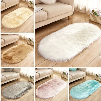 JU Oval Artificial Wool Sheepskin Hairy Carpet Faux Mat Seat Pad Fur Plain Fluffy Soft Area Rug Tapetes
JU Oval Artificial Wool Sheepskin Hairy Carpet Faux Mat Seat Pad Fur Plain Fluffy Soft Area Rug Tapetes