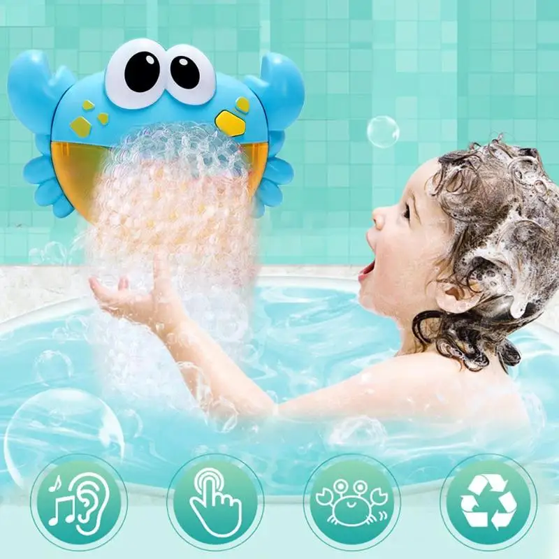 Plastic Cartoon Crab Bubble Machine Music Bubble Maker Funny Water One Button Baby Bath Shower Toy baby shower companion toys
Plastic Cartoon Crab Bubble Machine Music Bubble Maker Funny Water One Button Baby Bath Shower Toy baby shower companion toys