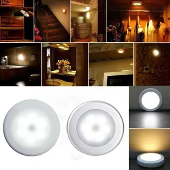 Wireless Night Light Infrared PIR Motion Auto Sensor 6 LED Lamp Lights Battery Operated Auto On/Off Closet Battery Power
Wireless Night Light Infrared PIR Motion Auto Sensor 6 LED Lamp Lights Battery Operated Auto On/Off Closet Battery Power