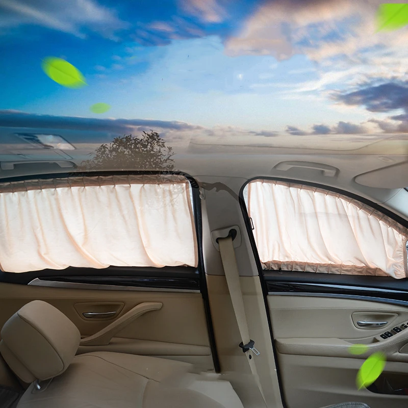 2 x 50S Aluminum Shrinkable Windowshade Curtain Car Side Window Sunshades Auto Rear Windshield Sun Block - Black Beige Gray
2 x 50S Aluminum Shrinkable Windowshade Curtain Car Side Window Sunshades Auto Rear Windshield Sun Block - Black Beige Gray