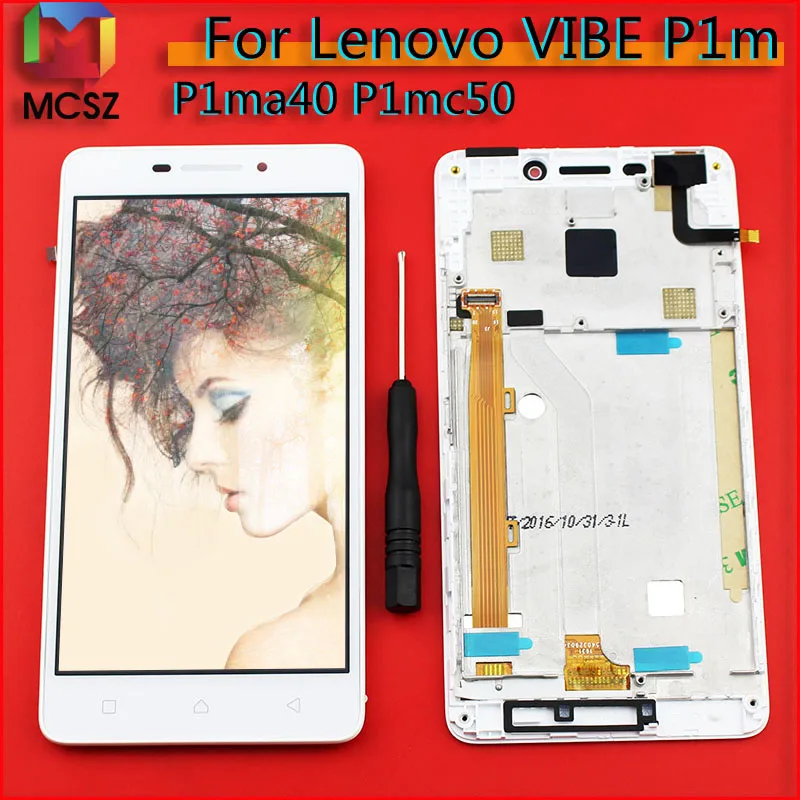 For Lenovo Vibe P1m P1ma40 LCD Display Touch Screen Digitizer Assembly Frame Replacement for P1mc50 TD-LTE
For Lenovo Vibe P1m P1ma40 LCD Display Touch Screen Digitizer Assembly Frame Replacement for P1mc50 TD-LTE