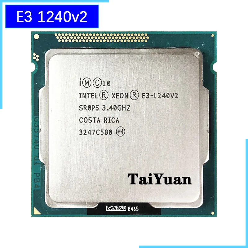 

Intel Xeon E3-1240 v2 E3 1240v2 E3 1240 v2 3.4 GHz Quad-Core CPU Processor 8M 69W LGA 1155