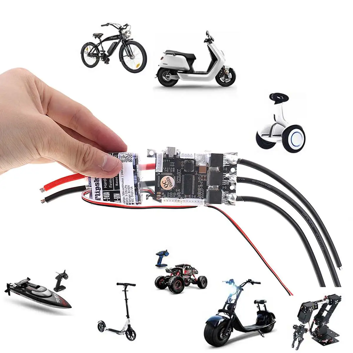 50A ESC Electronic Speed controller DIY Skateboard For Electric Skateboard RC Car Boat E-bike E-scooter Robot 
50A ESC Electronic Speed controller DIY Skateboard For Electric Skateboard RC Car Boat E-bike E-scooter Robot
