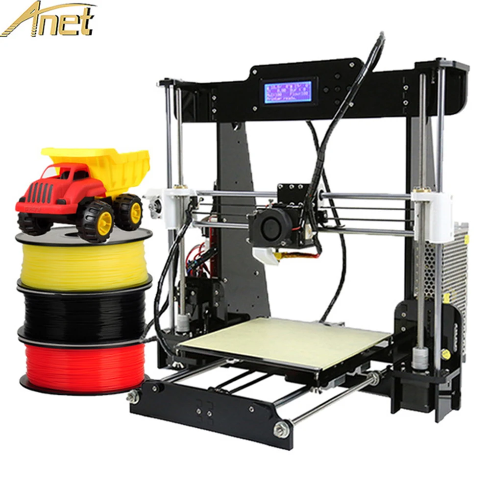 

Anet A8 A6 E12 E10 3D Printers Upgrade Auto Leveling Prusa I3 3D Printer Kit Diy Free 10m Filament LCD 3D Printer With Aluminum