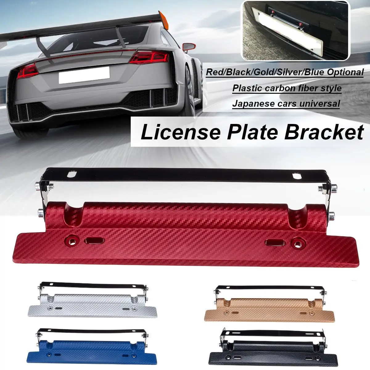 Universal Adjustable Car Rear Carbon Fiber License Number Plate Holder Bracket Frame
Universal Adjustable Car Rear Carbon Fiber License Number Plate Holder Bracket Frame