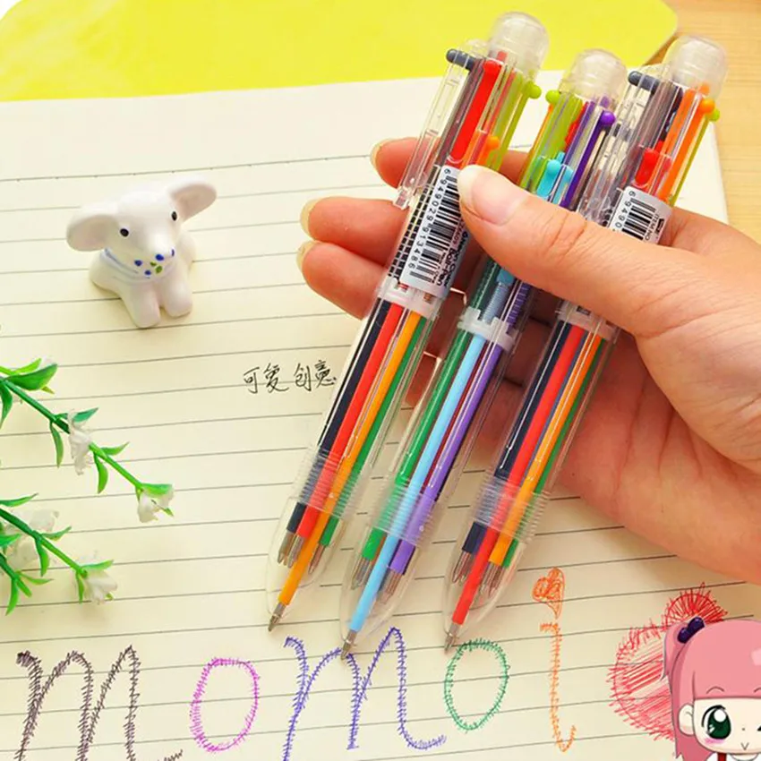 1pc DIY Creative New Writing Colorful Multi Color Ballpoint Pens Cute 6 in 1 Colors Office School Stationery promotion gift
1pc DIY Creative New Writing Colorful Multi Color Ballpoint Pens Cute 6 in 1 Colors Office School Stationery promotion gift