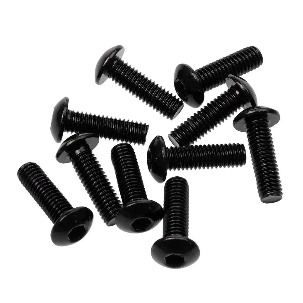 ELEG-16 x 5mm 10pcs Fasteners Screws Bolts License Plate Fixed Windscreen Shocks Motorcycle Auto Truck Decorative - Black
ELEG-16 x 5mm 10pcs Fasteners Screws Bolts License Plate Fixed Windscreen Shocks Motorcycle Auto Truck Decorative - Black