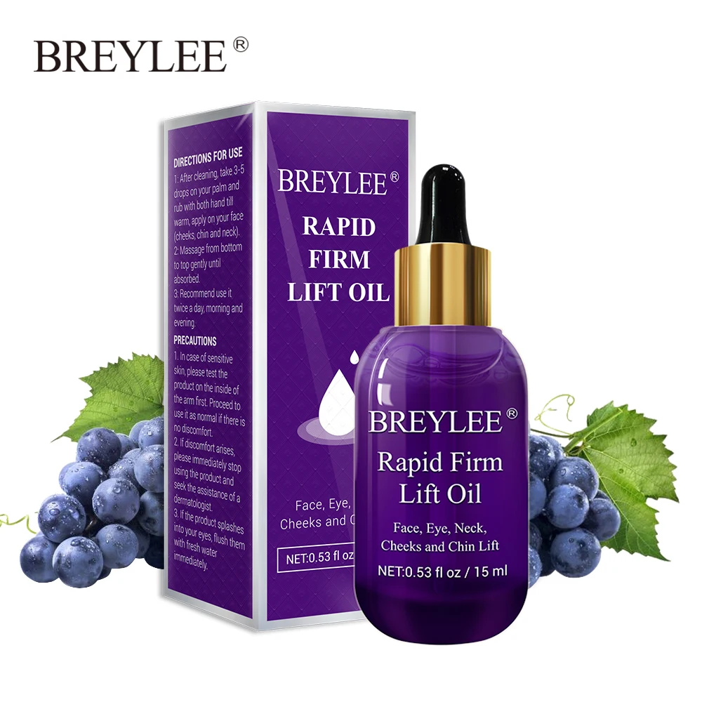 BREYLEE Essential Oils Fast Firming Lifting Essence for the Face Oil Massage Anti-Wrinkle Anti-aging Powerful V Shape Face Care
BREYLEE Essential Oils Fast Firming Lifting Essence for the Face Oil Massage Anti-Wrinkle Anti-aging Powerful V Shape Face Care