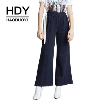 HDY Haoduoyi 2019 New Fashion Simplicity Commuter Fringe Trousers Side Bandage Elastic Waist Wide Leg Pants
HDY Haoduoyi 2019 New Fashion Simplicity Commuter Fringe Trousers Side Bandage Elastic Waist Wide Leg Pants