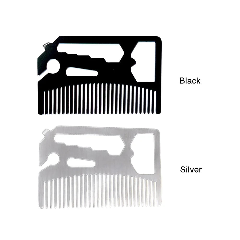Multifunctional Beard Comb Beard Wallet Comb Stainless Steel Bottle Opener Wrench Screw Driver Knife Blade Breakaway
Multifunctional Beard Comb Beard Wallet Comb Stainless Steel Bottle Opener Wrench Screw Driver Knife Blade Breakaway