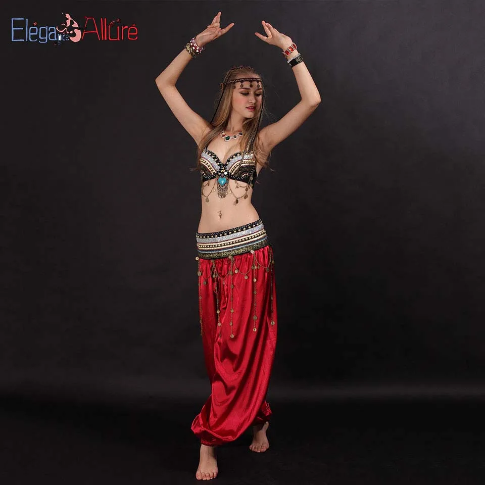 E&A 2019 Belly Dance Pants Set Fashion Bra Belt Set Indian Bollywood Bellydance Top Pants Women Practice Sets Dance Wear Costume
E&A 2019 Belly Dance Pants Set Fashion Bra Belt Set Indian Bollywood Bellydance Top Pants Women Practice Sets Dance Wear Costume