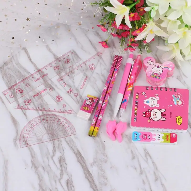 ALLOYSEED 14pcs Kawaii Cute Cartoon Kids Pencil Sharpener Eraser Rulers Students Stationery Set for School Math
ALLOYSEED 14pcs Kawaii Cute Cartoon Kids Pencil Sharpener Eraser Rulers Students Stationery Set for School Math