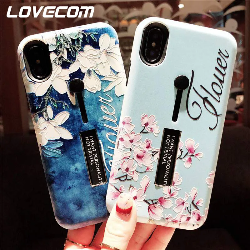 LOVECOM Fashion Emboss Vintage Flowers Case For iPhone XS Max XR XS 6 6S 7 8 Plus X Ring Hide Stand Holder Soft Phone Cover
LOVECOM Fashion Emboss Vintage Flowers Case For iPhone XS Max XR XS 6 6S 7 8 Plus X Ring Hide Stand Holder Soft Phone Cover